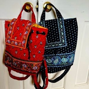 Vera Bradley Drawstring Backpacks (2)